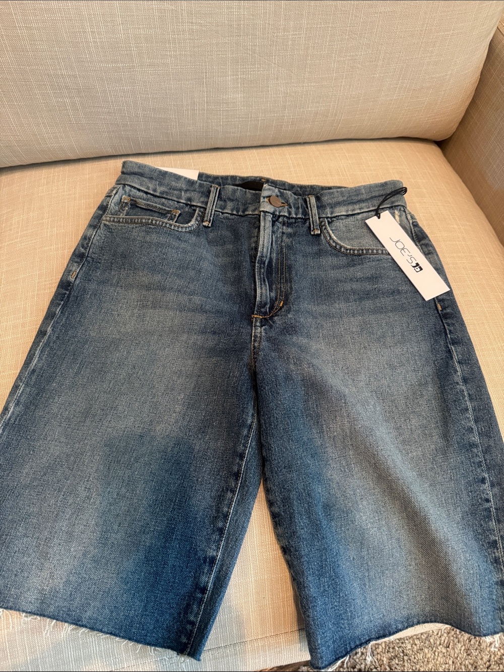 Joe's Jeans Faded Blue Denim Bermuda Shorts
